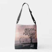 象パーソナライズされたのフレンドリー地球トート クロスボディバッグ (裏面)