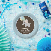 象パーソナライズされたの赤ちゃんシャワー紙プレート ペーパープレート (パーティー)