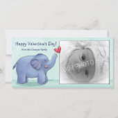 象パーソナライズされたバレンタインの写真カード シーズンカード (正面)