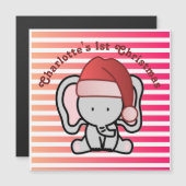 象パーソナライズされた第1クリスマス赤ちゃん女の子 (正面/裏面)