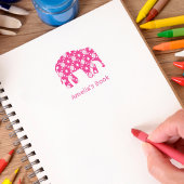 象パーソナライズされた蔵書票自己スタンプ セルフインキングスタンプ