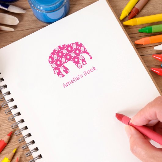 象パーソナライズされた蔵書票自己スタンプ セルフインキングスタンプ