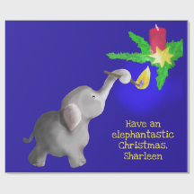 象パーソナライズされた象のクリスマス大玩具