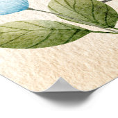 象パーソナライズされた象，ベビー動物，ボホ，虹 ポスター (角)