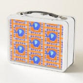 象パーソナライズされた象 メタルランチボックス (裏面)