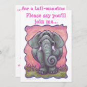 象パーティーセンター 招待状 (正面/裏面)