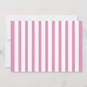 象パーティー子供の誕生日フォトピンク招待状 招待状 (裏面)