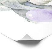 象パープルバブルガム男女兼用、 フォトプリント            (角)