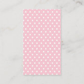 象ピンクのフローラ赤ちゃんシャワーが本を持ってくる エンクロージャーカード (裏面)