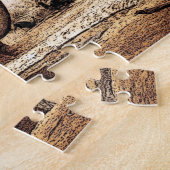 象ファミリーイラストレーション動物 ジグソーパズル (側面)