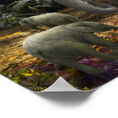 象ファミリー雨林パーティー ポスター (角)