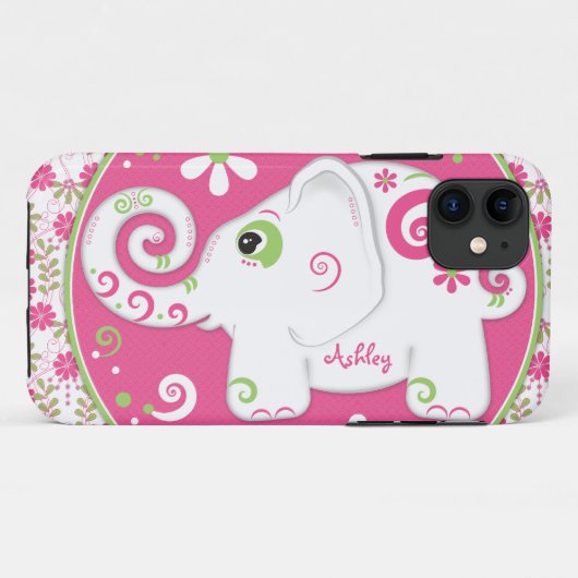 象ファンシーフローラ Case-Mate iPhoneケース (裏面(横))