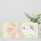 象ファンシー赤シャワー招待状 招待状 (スタンド正面)