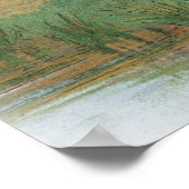 象フィッシャーマン魚釣りイラストレーション ポスター (角)