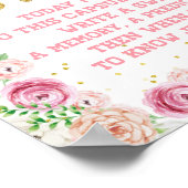 象フローラタイムカプセルの最初の誕生日 ポスター (角)