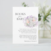 象フローラモダン赤ちゃんシャワーベビー本 エンクロージャーカード (スタンド正面)