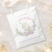 象フローラ赤ちゃんシャワー誕生日パーティー フェイバーバッグ (クリップ留めされた状態)