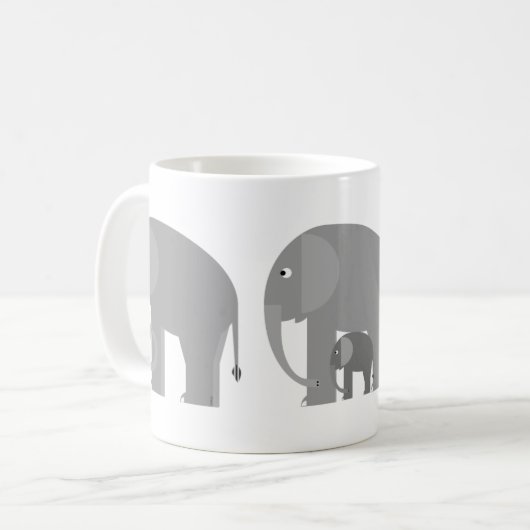 象プラス1マグカップ コーヒーマグカップ (正面左)