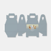 象ベビーシャワーヒマワリグリッターほこりっぽいブルー フェイバーボックス (折り畳みなし)