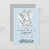 象ベビーツインベビーカード用シャワーブック エンクロージャーカード (正面/裏面)