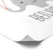 象ベビー子供部屋ポスタパーソナライズされたー ポスター (角)