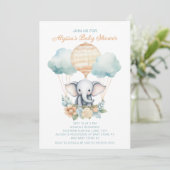 象ホットエアバルーンブルーピーチボーイ 招待状 (スタンド正面)