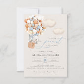 象ホットエアバルーン招待状 招待状 (正面)