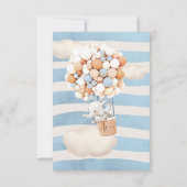 象ホットエアバルーン招待状 招待状 (裏面)