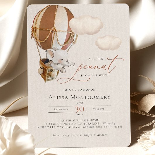 象ホットエアバルーン招待状 招待状