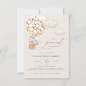 象ホットエアバルーン招待状 招待状 (正面)