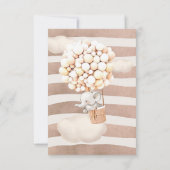 象ホットエアバルーン招待状 招待状 (裏面)