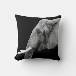 象ポートレートサファリアニマル クッション