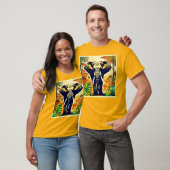 象ポートレートジャングルビュー Tシャツ (ユニセックス)
