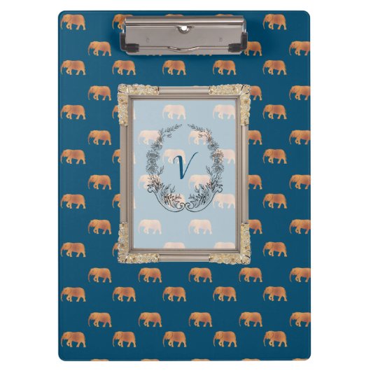 象モダンスタイリッシュの紋様 クリップボード (正面)