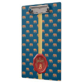 象モダンスタイリッシュ象模様#5 クリップボード (左)