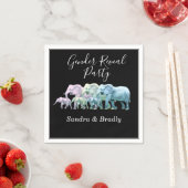 象モダン性発現パーティの招待状 スタンダードカクテルナプキン (インサイチュ)