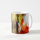 象モダン油塗装抽象芸術 コーヒーマグカップ (正面右)