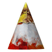 象モダン油塗装抽象芸術 パーティーハット (裏面)