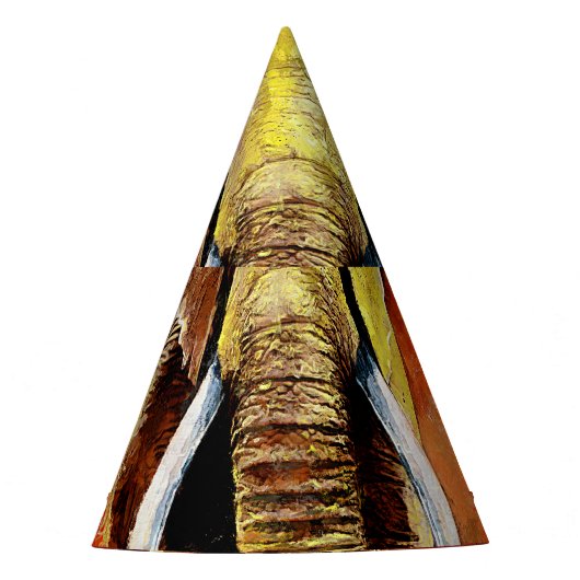 象モダン油塗装抽象芸術 パーティーハット (正面)