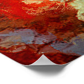 象モダン油塗装抽象芸術 ポスター (角)