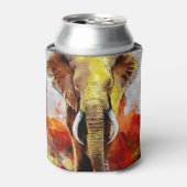 象モダン油塗装抽象芸術 缶クーラー (缶正面)