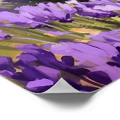 象ユニーク歩くインラベンダーフィー絵画ルド ポスター (角)