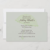 象ユニーク科ベビーシャワー招待状 招待状 (裏面)