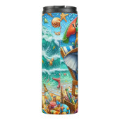 象リラックスのビーチ休暇 タンブラー (裏面)