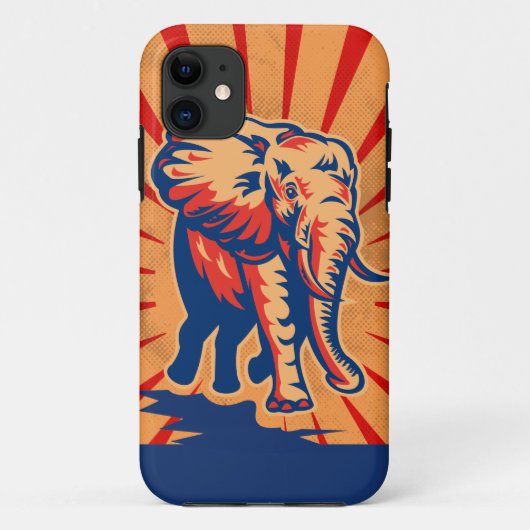 象レトロスタイルiPhone 5ケース Case-Mate iPhoneケース (裏面)