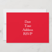 象乳児子供の誕生日パーティー 招待状 (裏面)