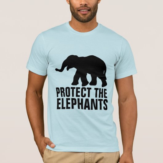 象保護のTシャツ Tシャツ (正面)