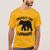 象保護のTシャツ Tシャツ (正面)