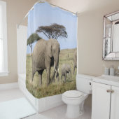 象及びベビーシャワーのカーテン シャワーカーテン (インサイチュ)