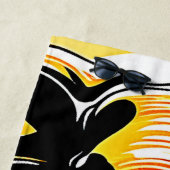 象威厳のあるの夕日 ビーチタオル (インサイチュ)